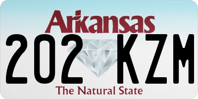 AR license plate 202KZM