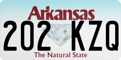 AR license plate 202KZQ