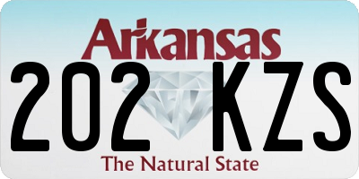 AR license plate 202KZS