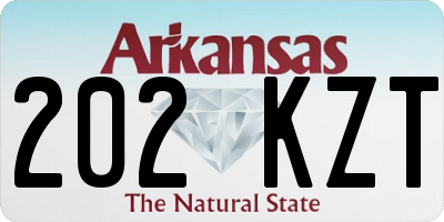 AR license plate 202KZT
