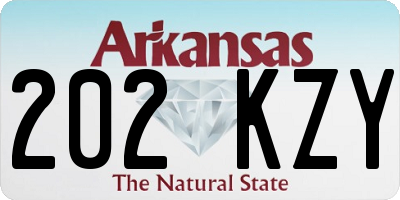 AR license plate 202KZY