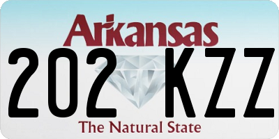 AR license plate 202KZZ