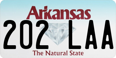 AR license plate 202LAA