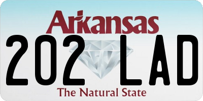 AR license plate 202LAD
