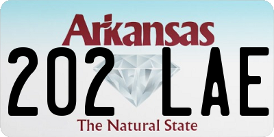 AR license plate 202LAE