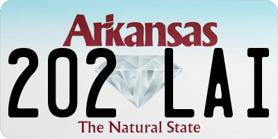AR license plate 202LAI