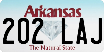 AR license plate 202LAJ