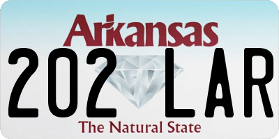 AR license plate 202LAR