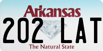 AR license plate 202LAT