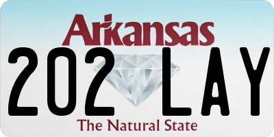 AR license plate 202LAY