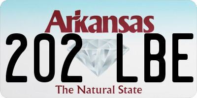 AR license plate 202LBE