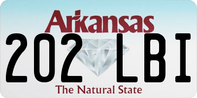 AR license plate 202LBI