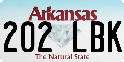 AR license plate 202LBK