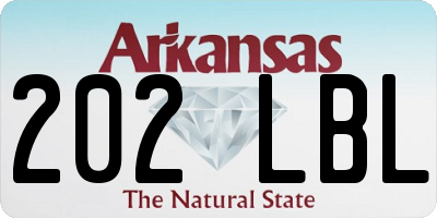 AR license plate 202LBL