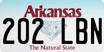 AR license plate 202LBN