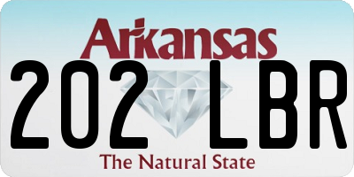 AR license plate 202LBR