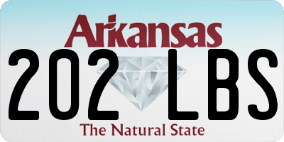 AR license plate 202LBS