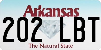 AR license plate 202LBT