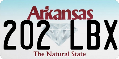 AR license plate 202LBX