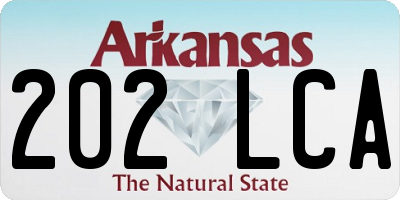 AR license plate 202LCA