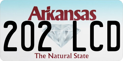 AR license plate 202LCD