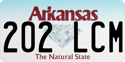 AR license plate 202LCM