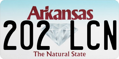 AR license plate 202LCN