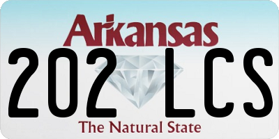 AR license plate 202LCS