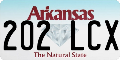 AR license plate 202LCX