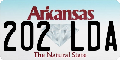 AR license plate 202LDA