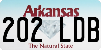 AR license plate 202LDB
