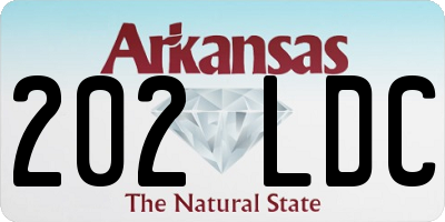 AR license plate 202LDC