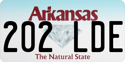 AR license plate 202LDE
