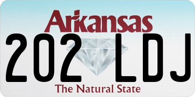 AR license plate 202LDJ