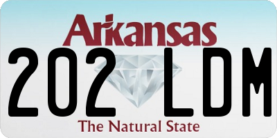 AR license plate 202LDM