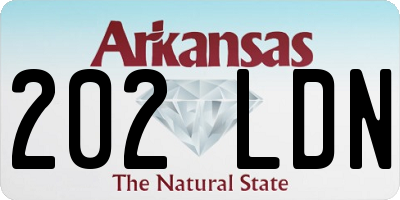 AR license plate 202LDN