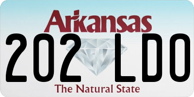 AR license plate 202LDO
