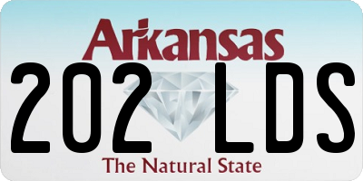 AR license plate 202LDS