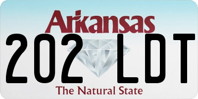 AR license plate 202LDT