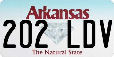 AR license plate 202LDV