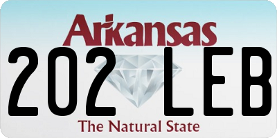 AR license plate 202LEB
