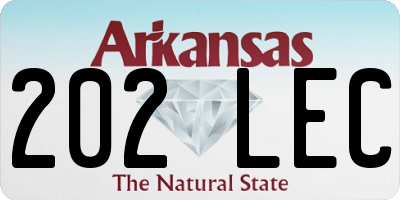 AR license plate 202LEC