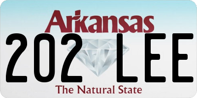 AR license plate 202LEE