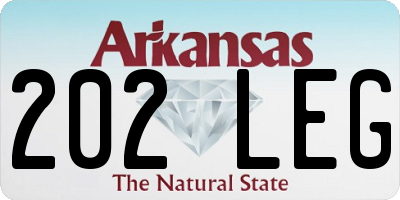 AR license plate 202LEG