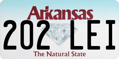 AR license plate 202LEI