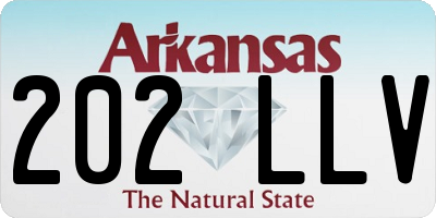 AR license plate 202LLV