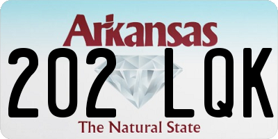 AR license plate 202LQK