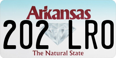 AR license plate 202LRO