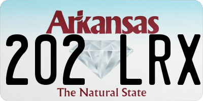 AR license plate 202LRX