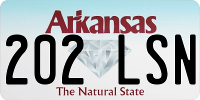 AR license plate 202LSN